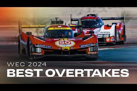 Ferrari 499P in Action: Overtakes from the 2024 WEC Season!