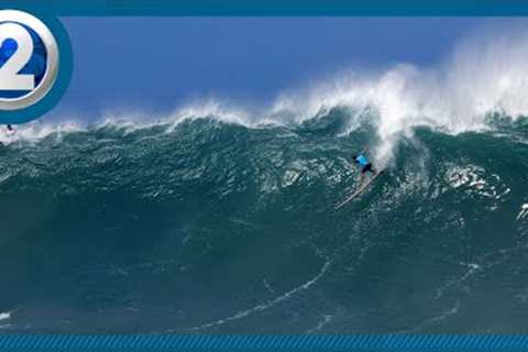 ''Unforgettable surfing spectacle'': The Eddie opening ceremony marks beginning of big waves and..