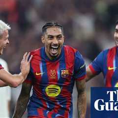 Raphinha Brace Fires Barcelona to Super Cup Victory