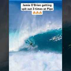 Jamie O’Brien gets 3 insane waves and spit out #pipeline #surfing #barreled #Hawaii #surf  #shorts