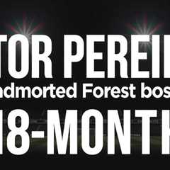 Vitor Pereira appointed Forest boss on 18-month deal