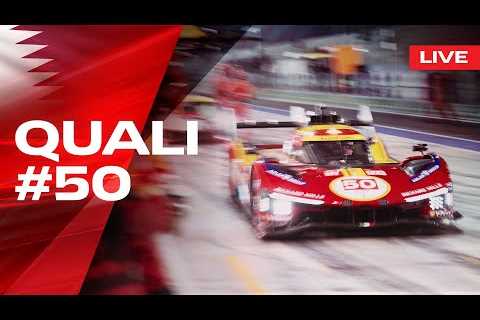 QUALI LIVE Onboard Car #50 | Qatar 1812 KM | Ferrari Hypercar
