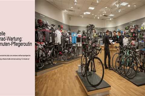 Schnelle Rennrad-Wartung: 10-Minuten-Pflegeroutine